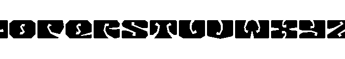 LibidoRagged RegularSmall Instance Font UPPERCASE