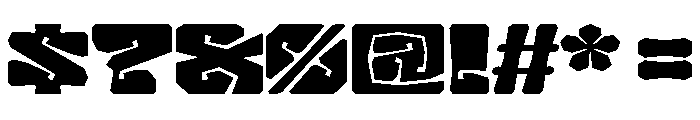 LibidoRagged SemiCondensedHuge Instance Font OTHER CHARS