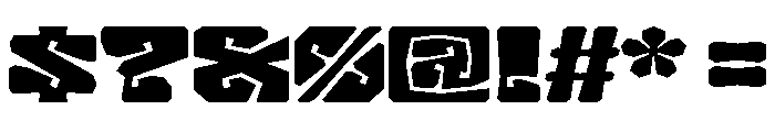 LibidoRagged SemiCondensedLarge Instance Font OTHER CHARS