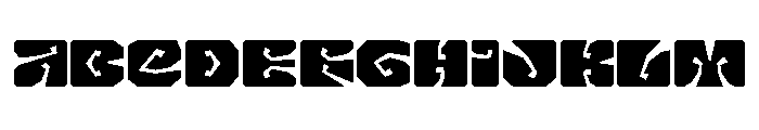 LibidoRagged SemiCondensedMedium Instance Font UPPERCASE