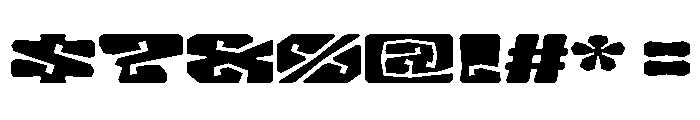 LibidoRagged SemiExpandedSmall Instance Font OTHER CHARS