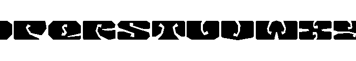 LibidoRagged SemiExpandedSmall Instance Font LOWERCASE