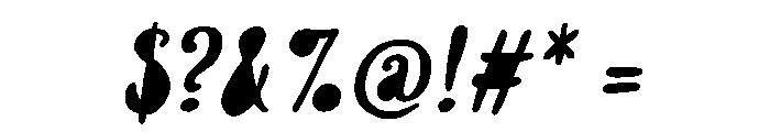 Likely RegularItalicFill Font OTHER CHARS