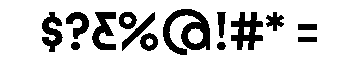 Lineal Bold Font OTHER CHARS