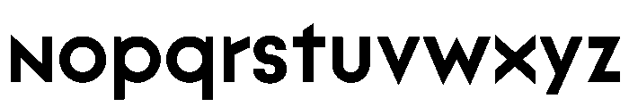 Lineal Bold Font LOWERCASE