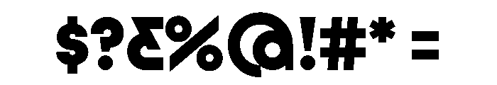 Lineal Heavy Font OTHER CHARS