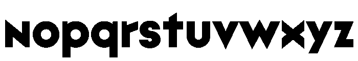Lineal Heavy Font LOWERCASE