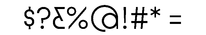 Lineal Light Font OTHER CHARS