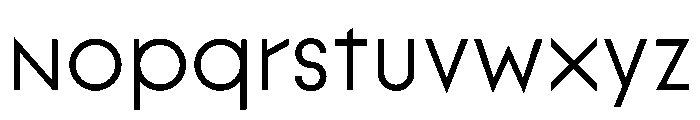 Lineal Light Font LOWERCASE