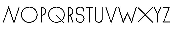 Lineal Thin Font UPPERCASE