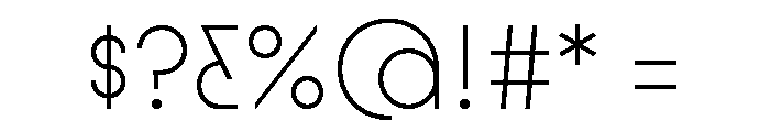 LinealVF Font OTHER CHARS