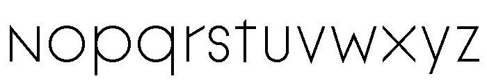 LinealVF Font LOWERCASE