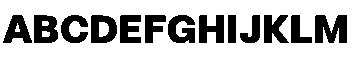 LinearSans Black Instance Font UPPERCASE