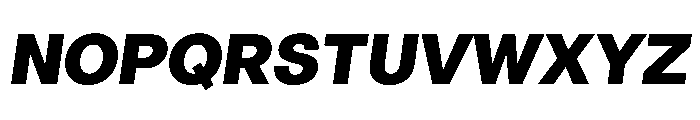 LinearSans BlackItalic Instance E3bc5f7a Font UPPERCASE