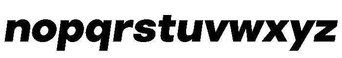 LinearSans BlackItalic Font LOWERCASE