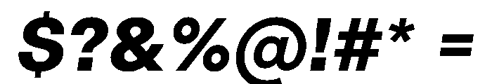 LinearSans BoldItalic Instance Font OTHER CHARS