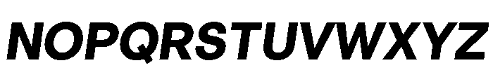 LinearSans BoldItalic Font UPPERCASE