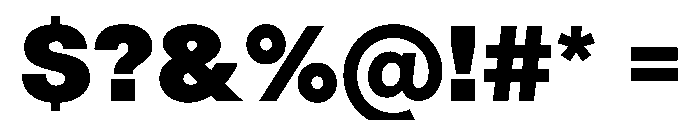 LinearSans Heavy Instance Font OTHER CHARS