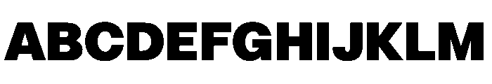 LinearSans Heavy Instance Font UPPERCASE