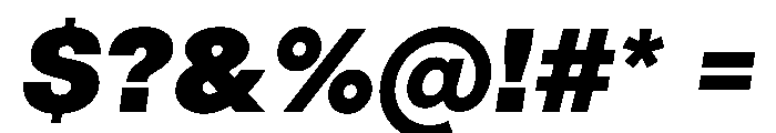LinearSans HeavyItalic Instance E4ca5563 Font OTHER CHARS