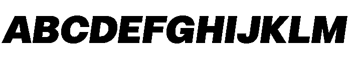 LinearSans HeavyItalic Font UPPERCASE