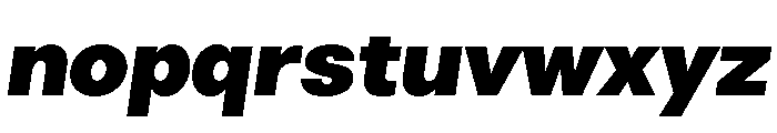 LinearSans HeavyItalic Font LOWERCASE