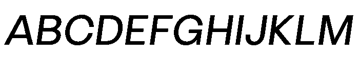 LinearSans Italic Font UPPERCASE