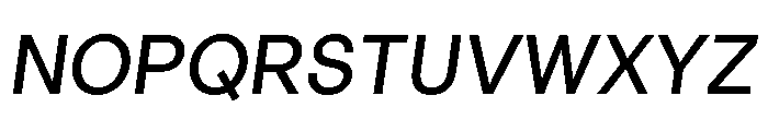 LinearSans Italic Font UPPERCASE