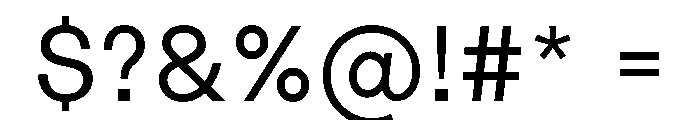 LinearSans Light Instance Font OTHER CHARS