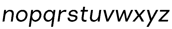 LinearSans LightItalic Instance 1bef9534 Font LOWERCASE