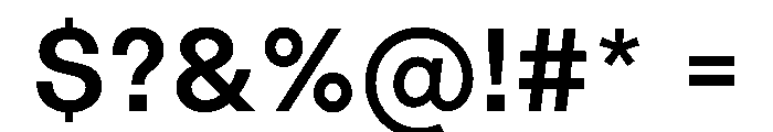 LinearSans Medium Instance Font OTHER CHARS