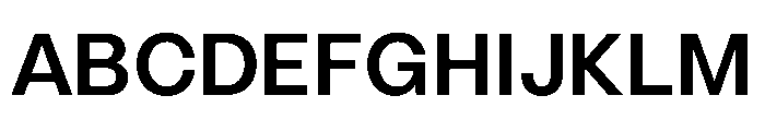 LinearSans Medium Instance Font UPPERCASE