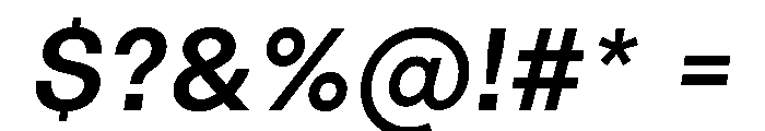 LinearSans MediumItalic Instance 7b008856 Font OTHER CHARS