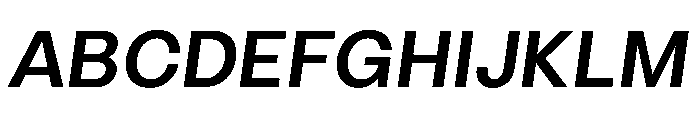 LinearSans MediumItalic Instance Font UPPERCASE