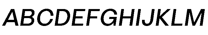 LinearSans RegularItalic Instance Font UPPERCASE
