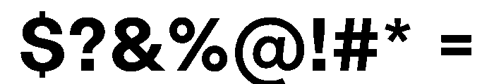 LinearSans SemiBold Instance Font OTHER CHARS