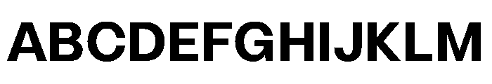 LinearSans SemiBold Instance Font UPPERCASE