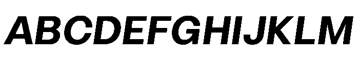 LinearSans SemiBoldItalic Instance Font UPPERCASE