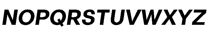 LinearSans SemiBoldItalic Instance Font UPPERCASE