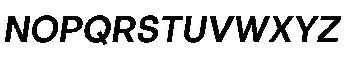 LinearSans SemiBoldItalic Font UPPERCASE