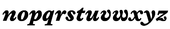 Lingo BlackItalic Instance Font LOWERCASE