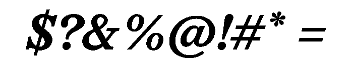Lingo BoldItalic Instance Font OTHER CHARS