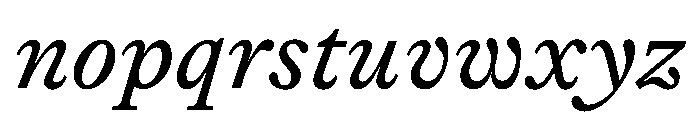 Lingo Italic Instance Font LOWERCASE