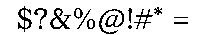 Lingo Light Instance Font OTHER CHARS