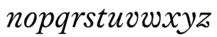 Lingo LightItalic Instance Font LOWERCASE