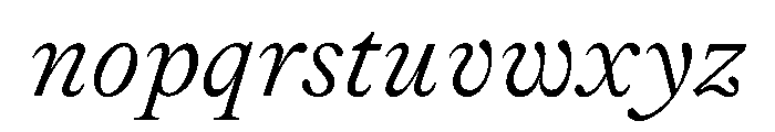 Lingo ThinItalic Instance Font LOWERCASE