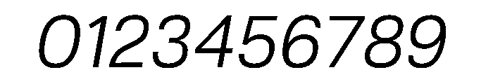 Liningweb Oblique Font OTHER CHARS