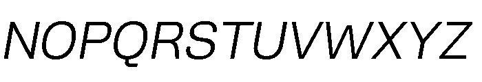 Liningweb Oblique Font UPPERCASE
