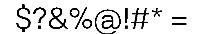 Liningweb Regular Font OTHER CHARS