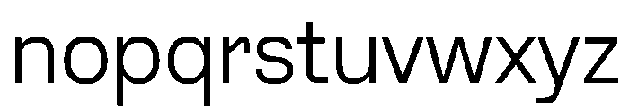Liningweb Regular Font LOWERCASE